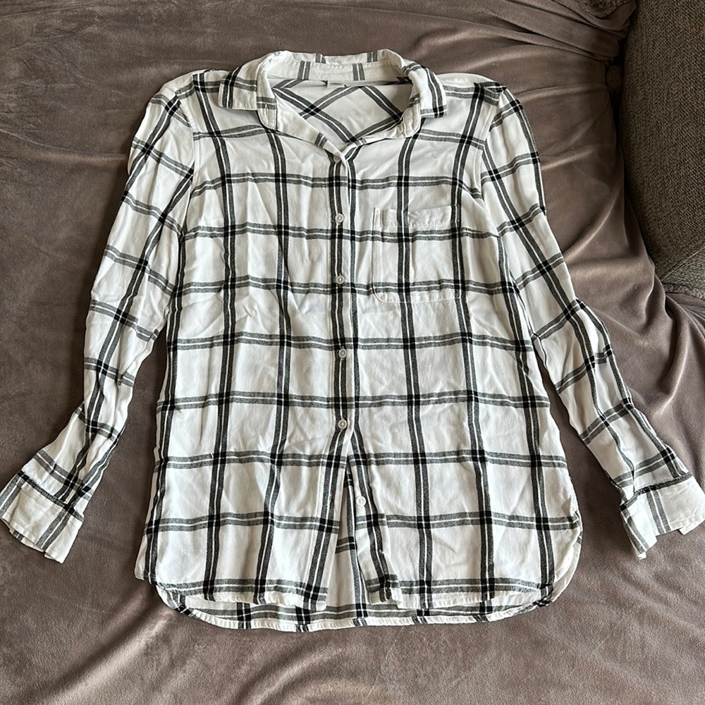 Black and white flannel